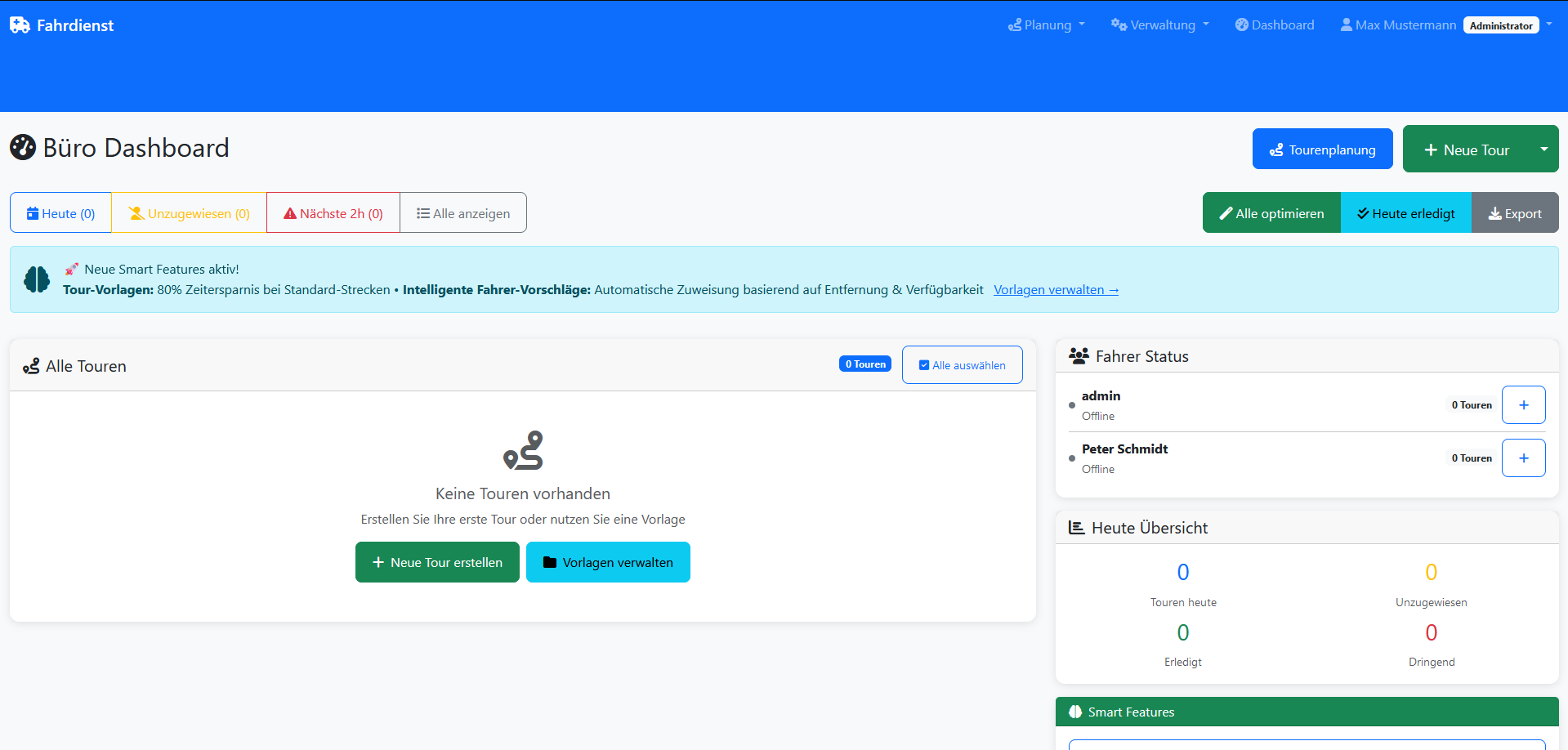 Transportoptimierung Screenshot 1